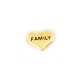 Family Heart - Gold Tone